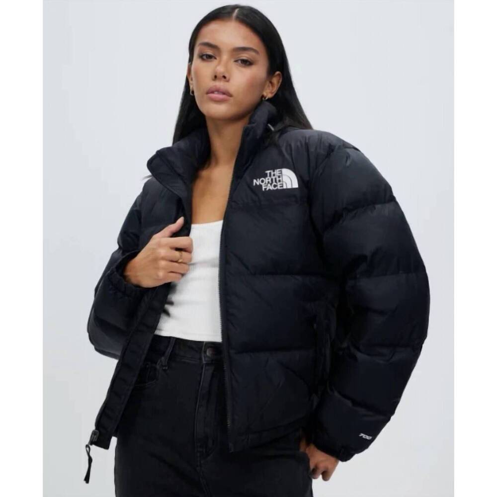 NEW THE NORTH FACE women's retro nuptse jacket in black